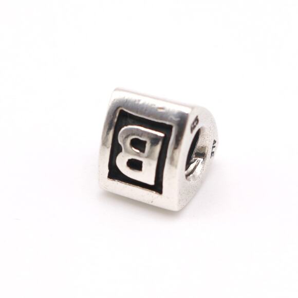 Authentic PANDORA ALPHA Letter Initial "B" Retired Charm- 790323B - Picture 8 of 9
